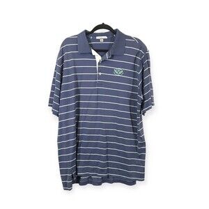 Peter Millar Men's Blue Striped Size XL US Open 2012 The Olympic Club Polo Shirt